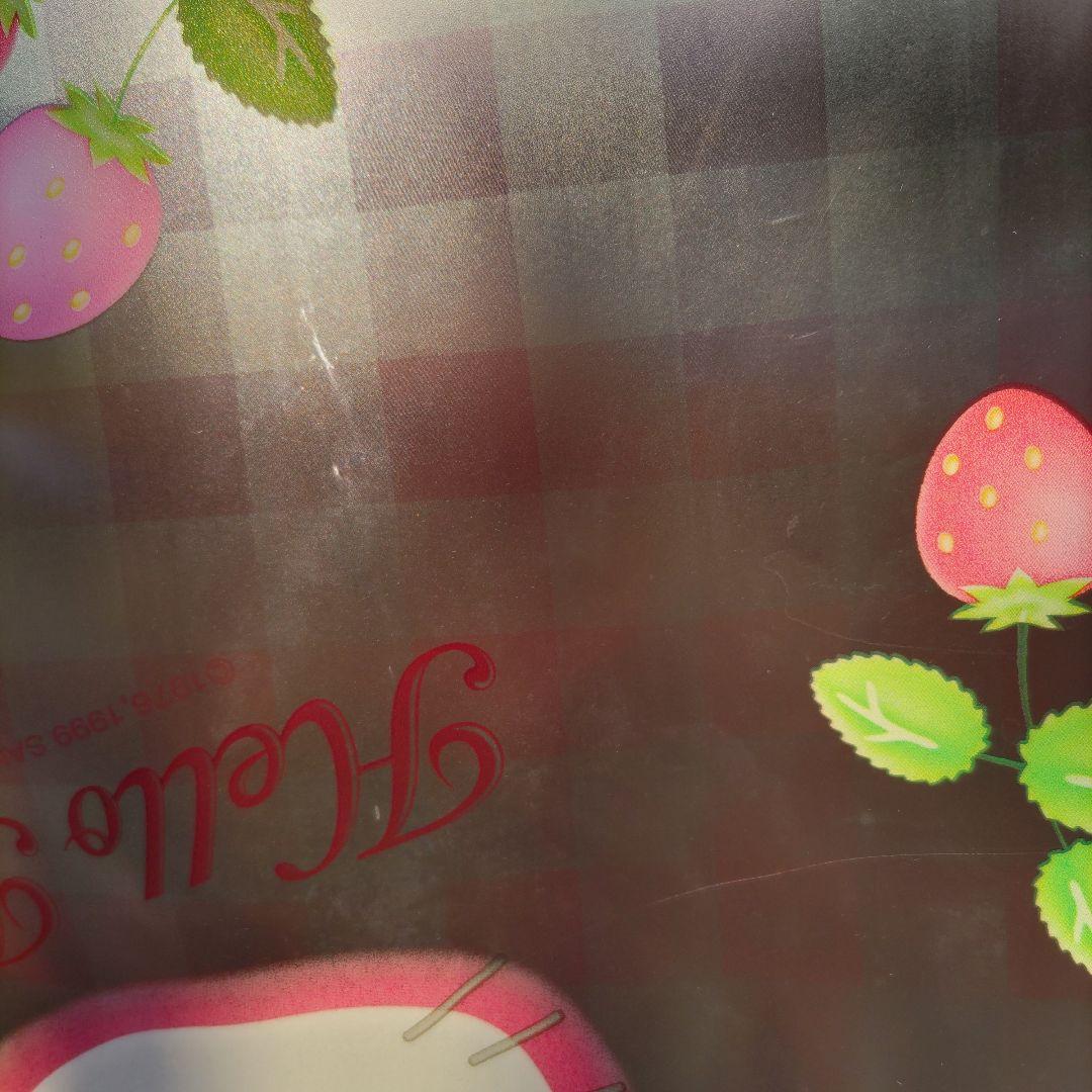 【激レア】ハローキティ いちごキティ シャワーカーテン ビニール生地 1枚