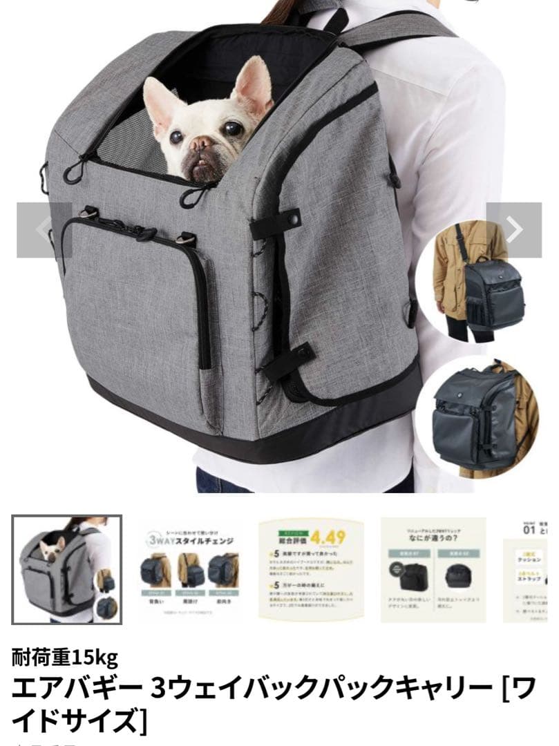 エアバギー　AIRBUGGY backpack carrier wide