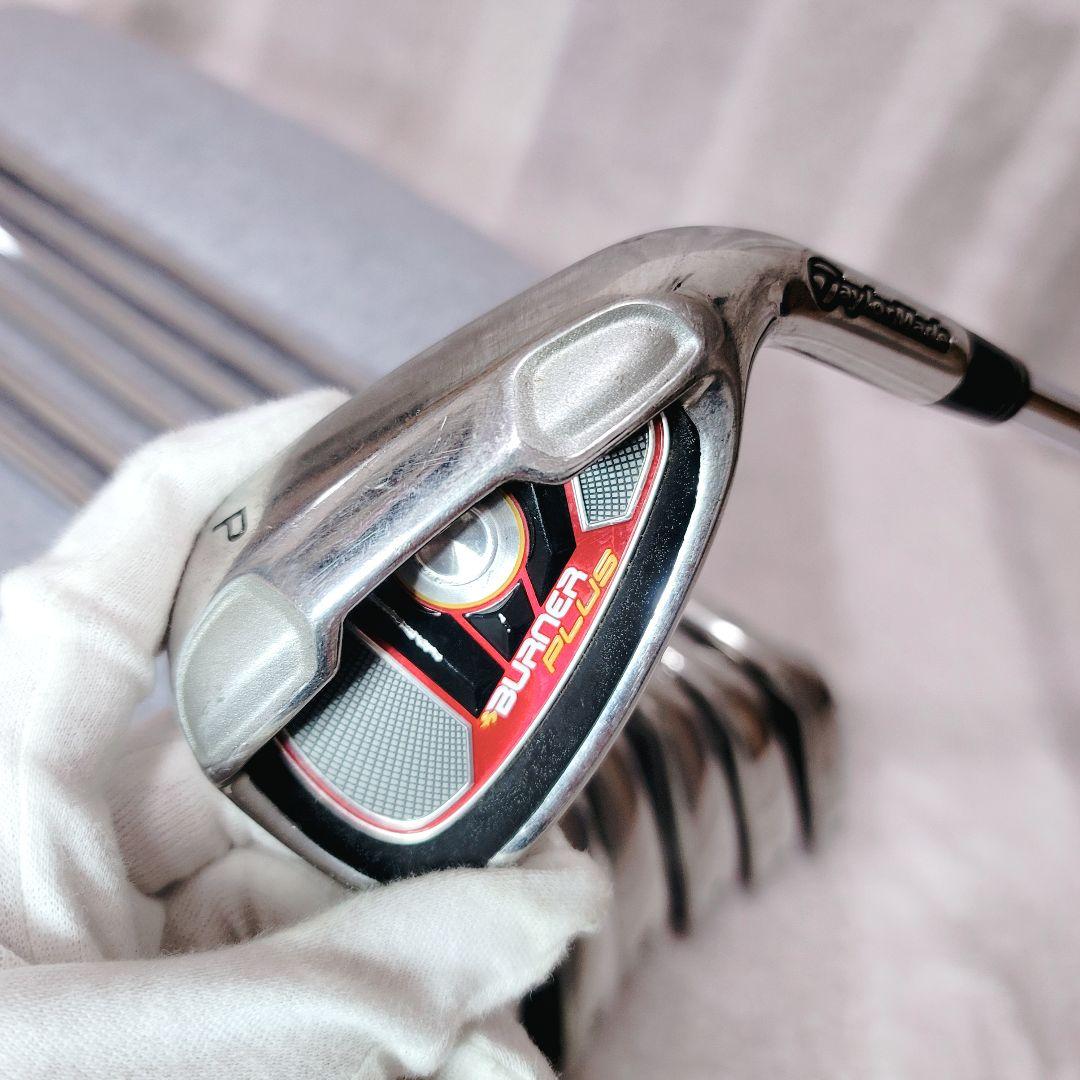 【美品】TaylorMade バーナープラス アイアンセット 4〜9.P 高弾道