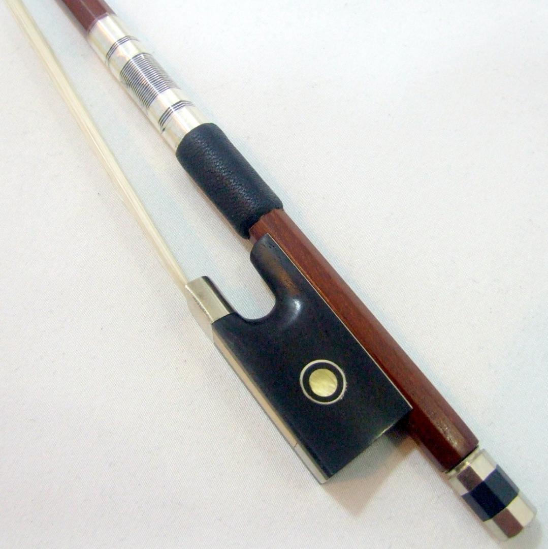 チェコ製 F.Schubel 1/4 バイオリン 弓 ケース 本体美品 メンテ済