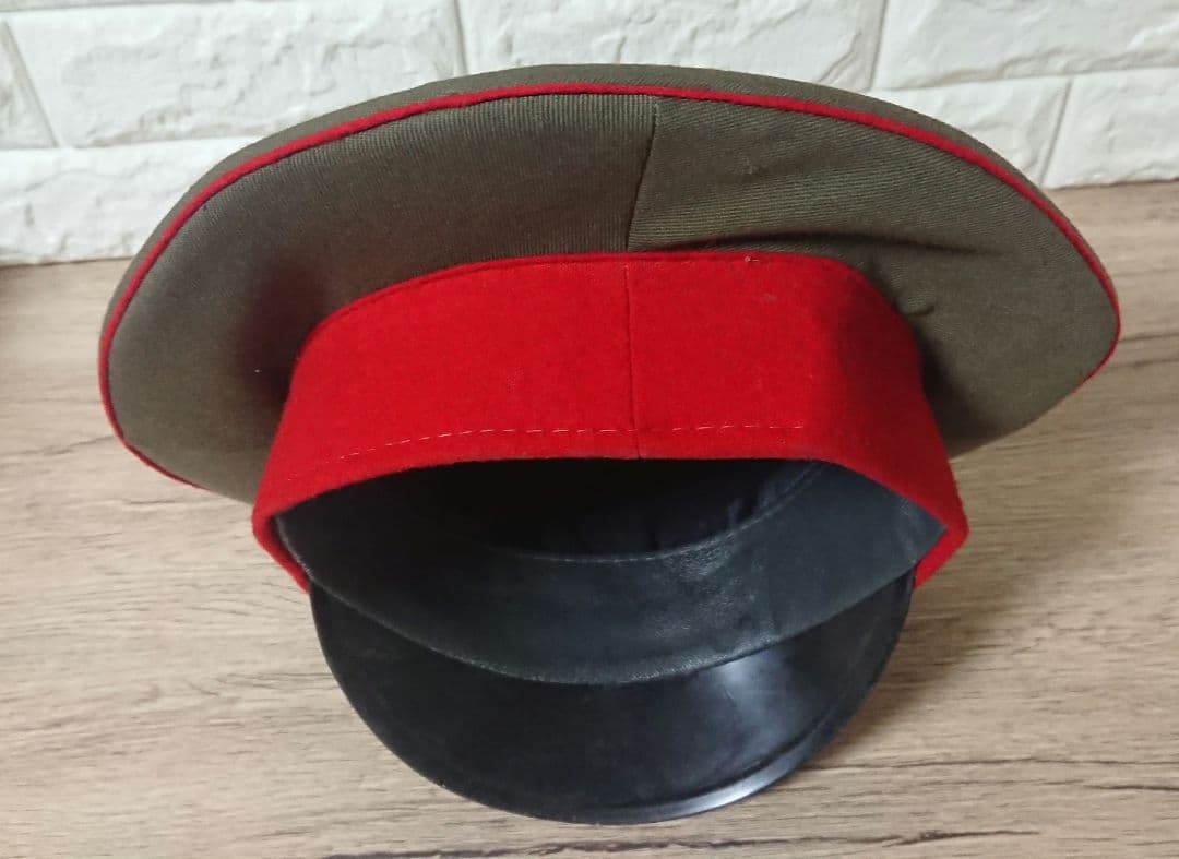 レア 稀少 当時物 ソ連軍 将校用 制帽 軍帽 赤帯
