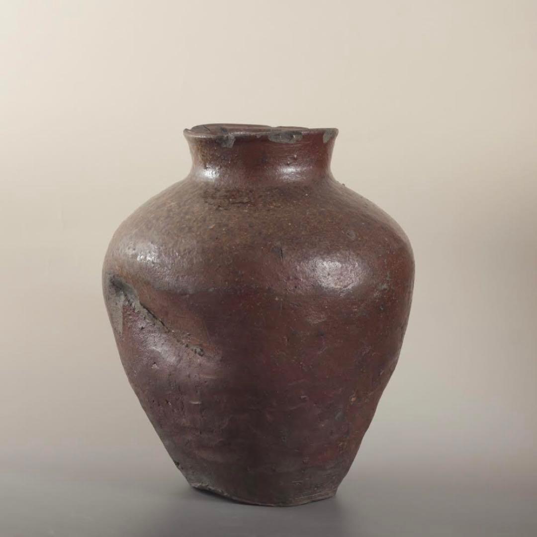 常滑 自然釉 壺 16〜17世紀頃 古美術 古道具 アンティーク 常滑焼