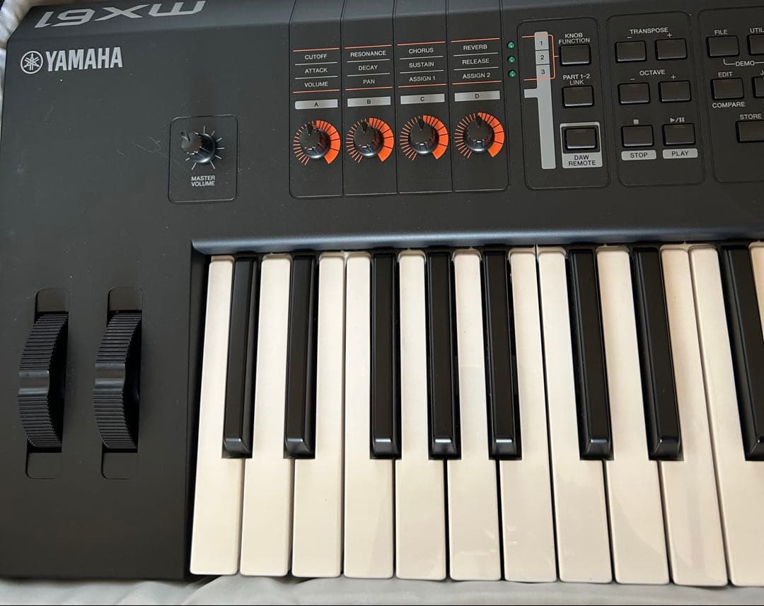 【美品 数回使用】Yamaha MX61 シンセサイザー 61鍵