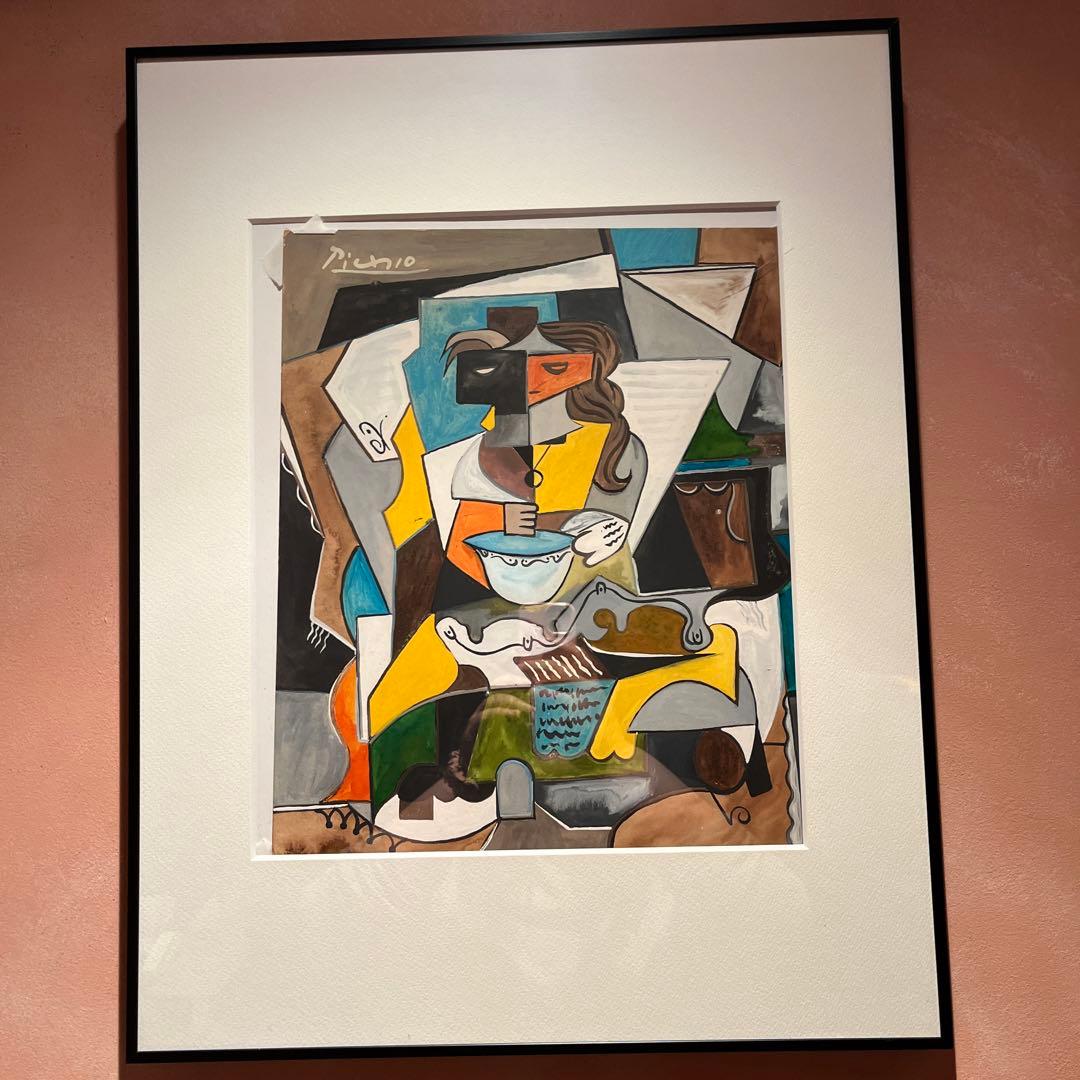 ピカソ キュビズム作品 フレーム付き