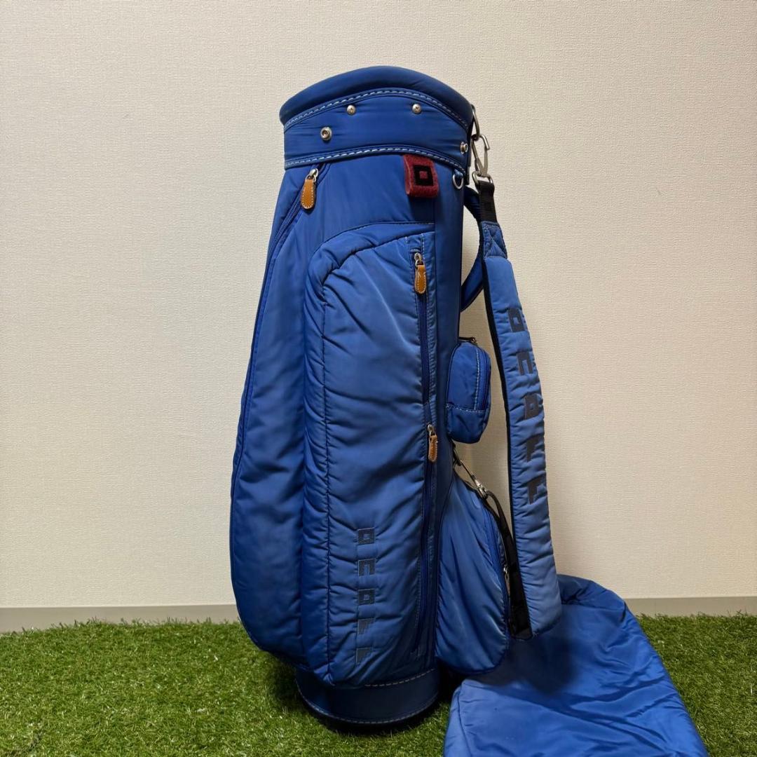 ONOFF オノフ キャディバッグ ゴルフバッグ ナイロン ブルー