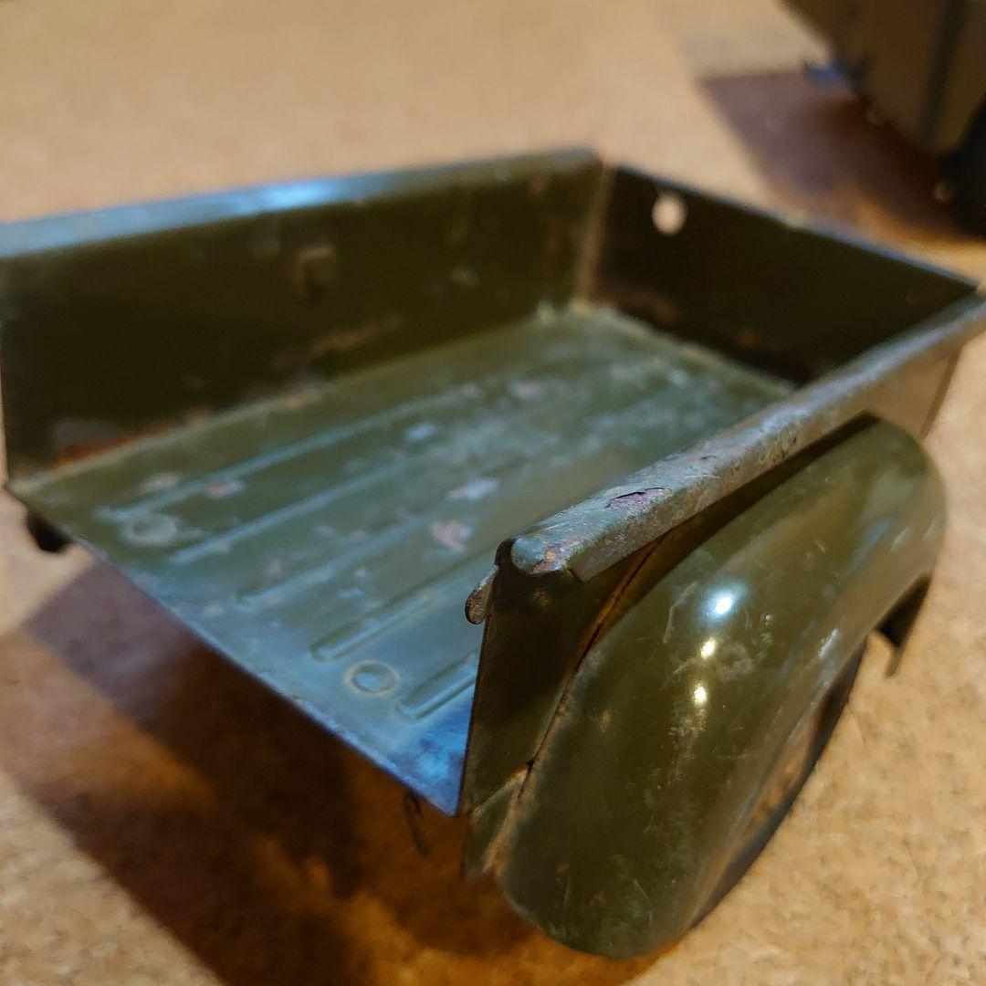 Tonka Jeep ブリキ ミニカー トレーラー付き