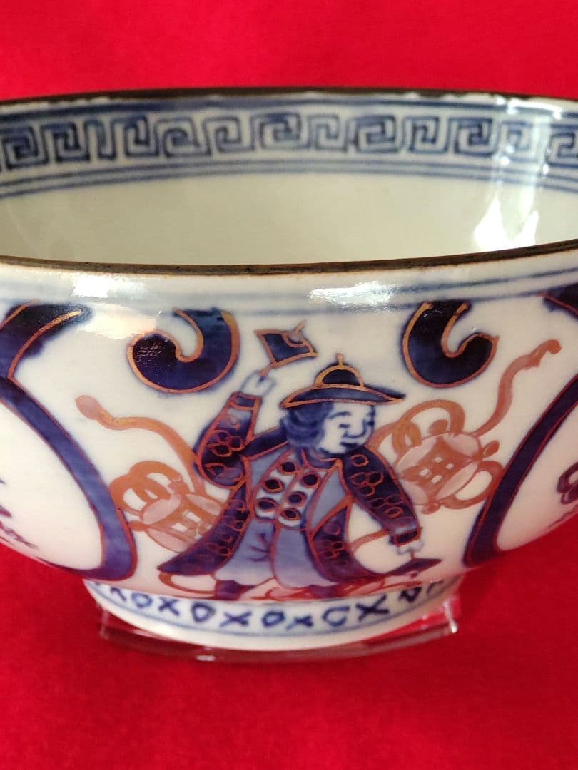 古伊万里四艘船文鉢。