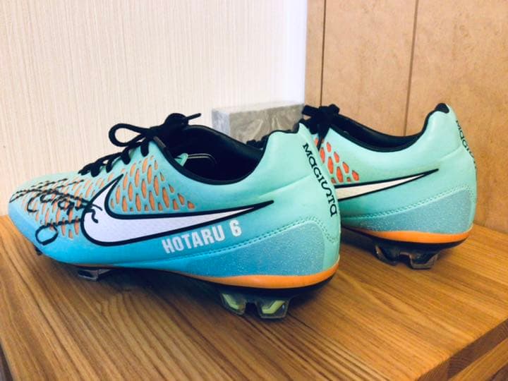 2014 FIFA W杯 日本代表16山口蛍選手 特注支給品サイン実使用スパイク