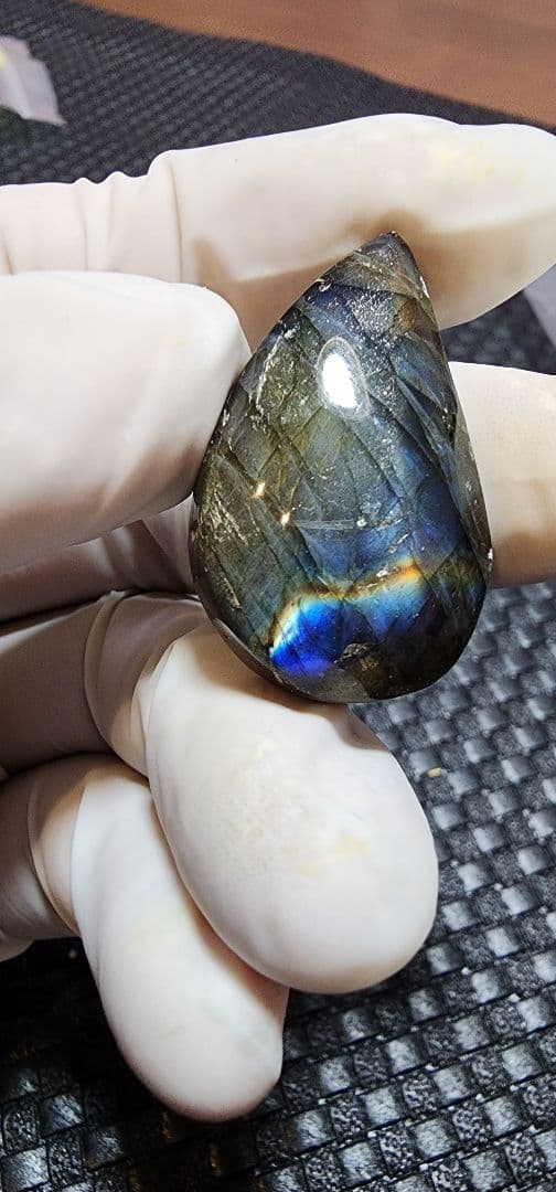 ラブラドライトとスペクトロライトのミックス8個セット