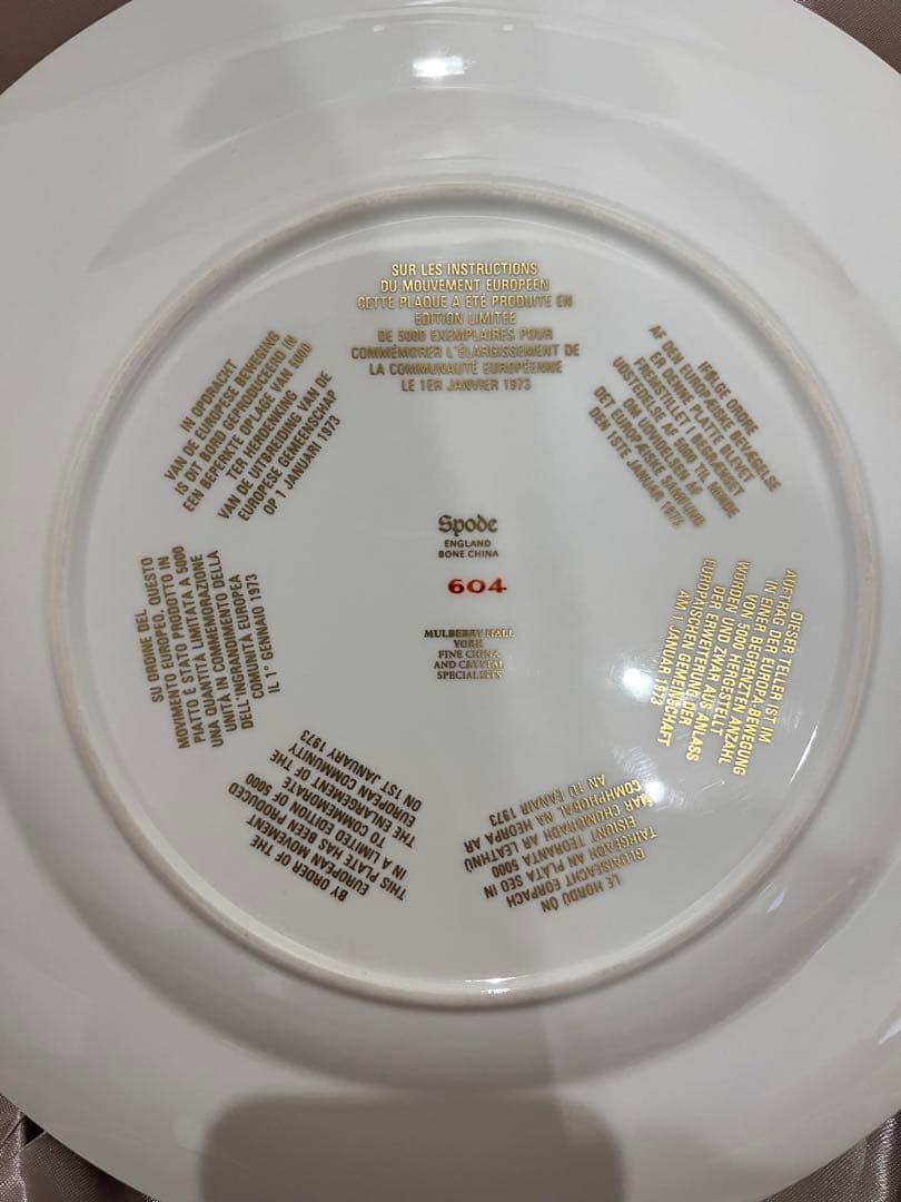 spode 限定品ヨーロッパ地図装飾皿　アンティーク　ロイヤル　イギリス
