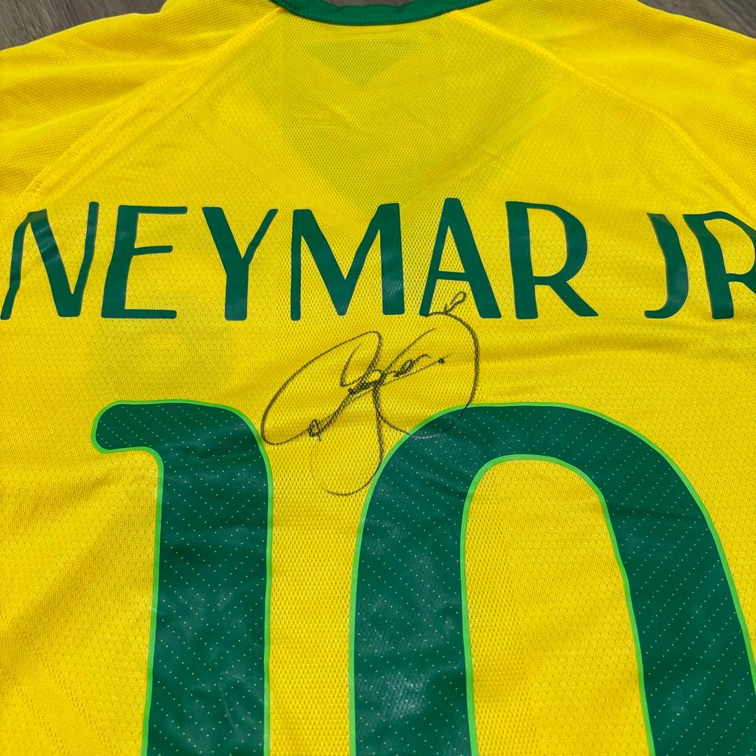 ブラジル代表 2014 ネイマール サイン オーセンティック 新品タグ付