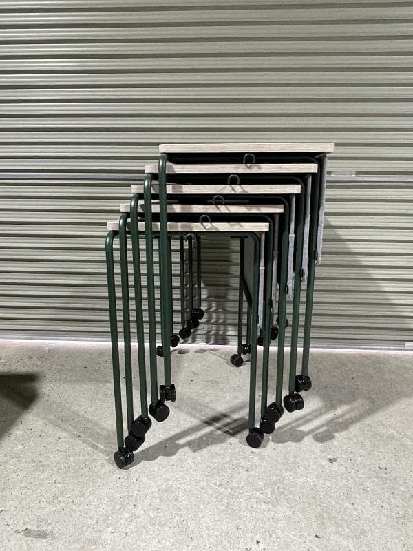 【美品】オカムラ　スプリント　MT40AB MHG9　5台　スタッキングテーブル