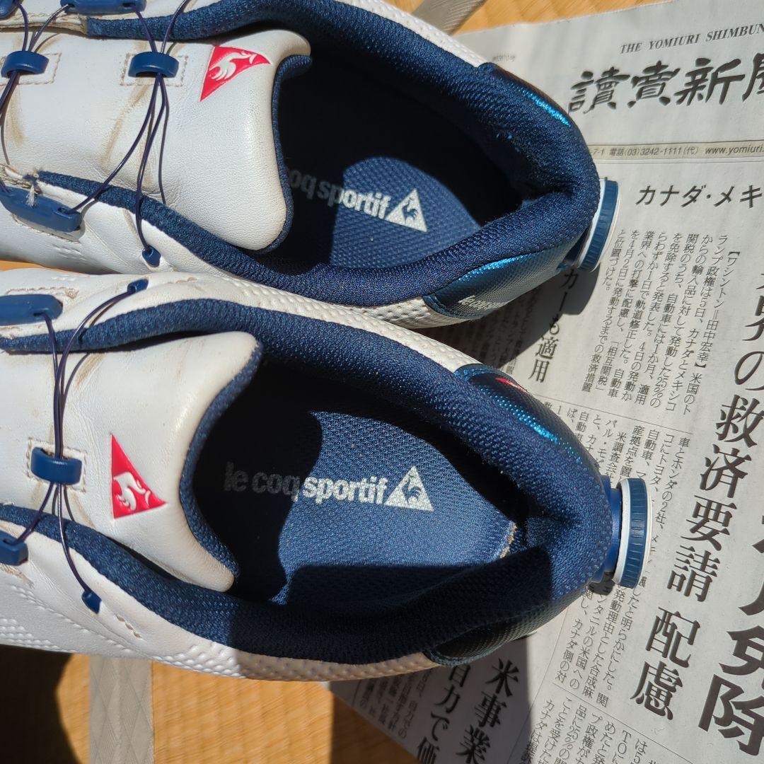 le coq sportif ゴルフシューズ ホワイト/ネイビー