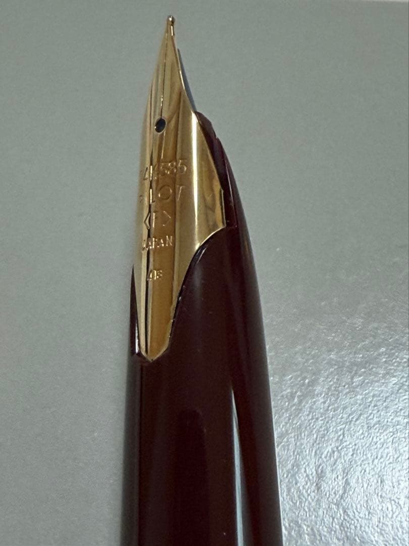 パイロット エリート ディープレッド ペン先 F（細字）　未使用品　廃盤