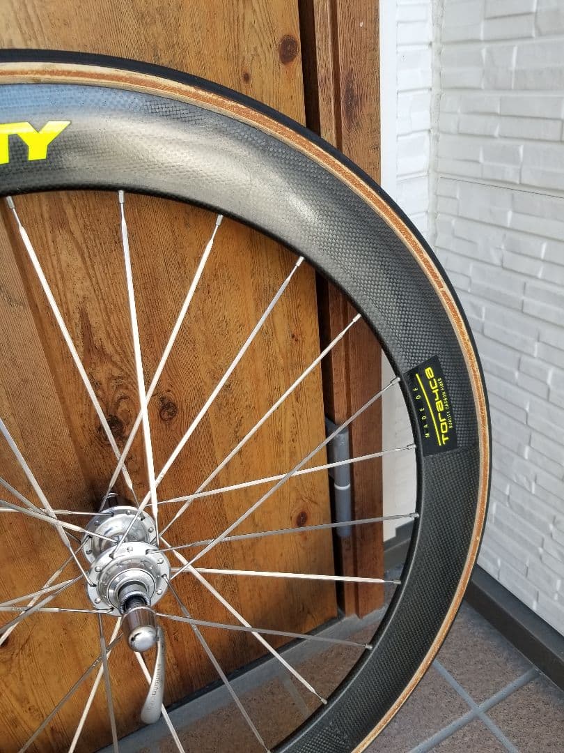 TORAYKA 650c トレカ カーボンチューブラーホイール DURA-ACE