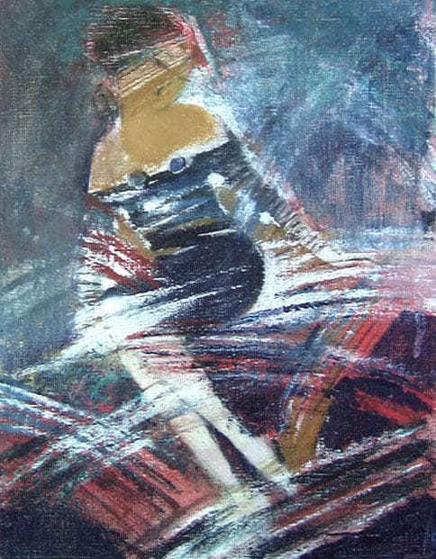 油絵 菅家令子 絵 絵画 インテリア F4-92023 女性像