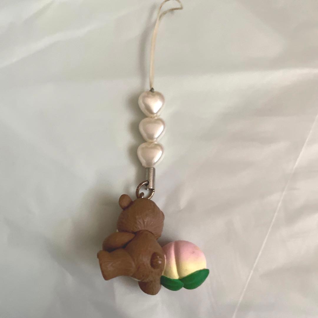 スージーズー ご当地ストラップ 岡山限定 岡山県 桃 モモ ブーフ グッズ