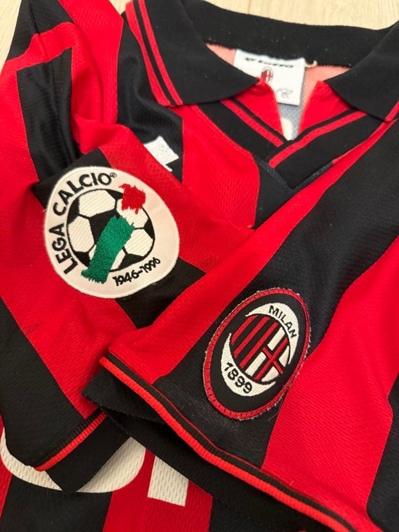 爆レア！96-97 ミラン　バレージ選手　ユニフォーム　昇華プリント　選手用