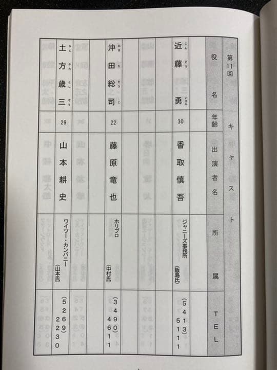 大河ドラマ●新選組!● 第7話 台本 三谷幸喜 香取慎吾 山本耕史 藤原竜也