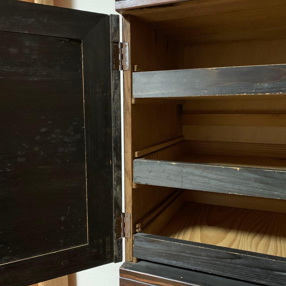アンティーク家具 レトロ 重ね3段 箪笥 和たんす 収納箪笥