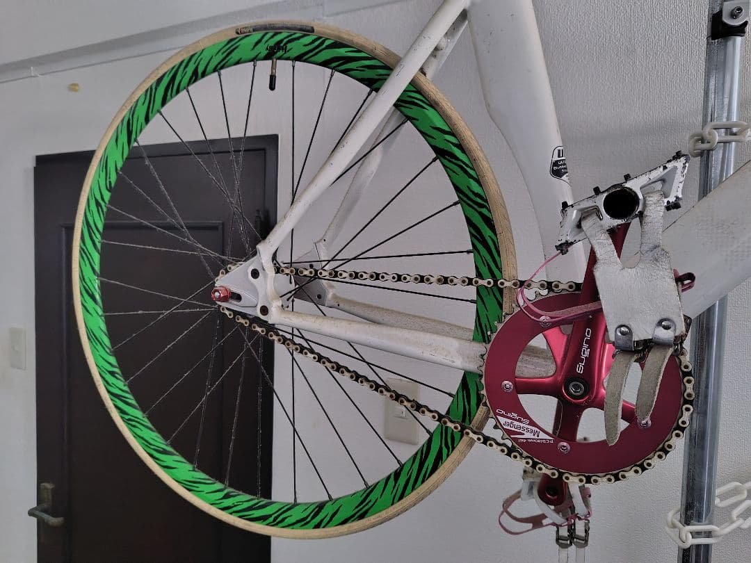 leader リーダー 735 カスタム ピスト 自転車 ジブラ柄リム