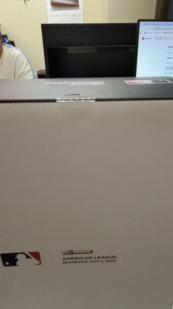 MLBロゴ ベアブリック 大小セット