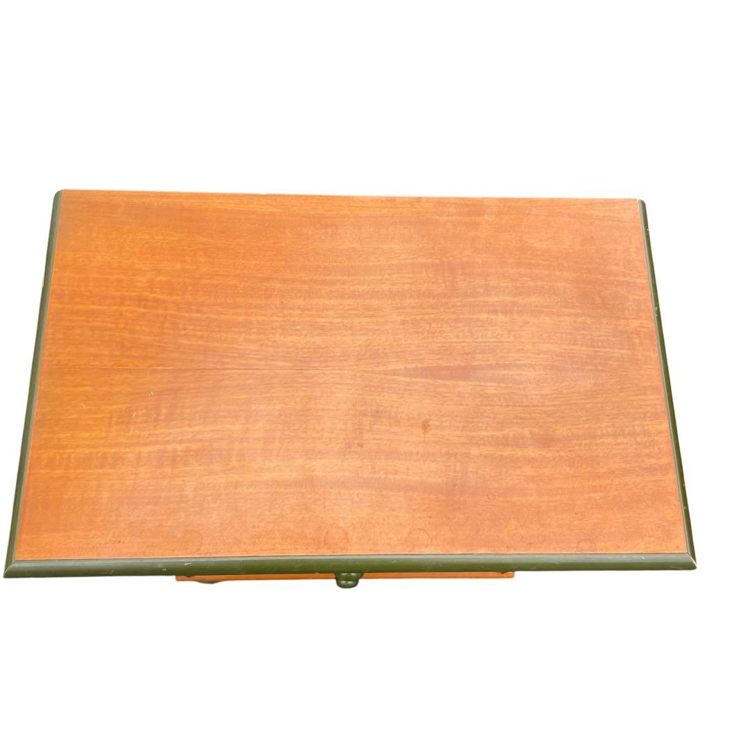 イタリア家具　電話台　3段チェスト　象嵌　アンティーク　花台　FAX台　北欧