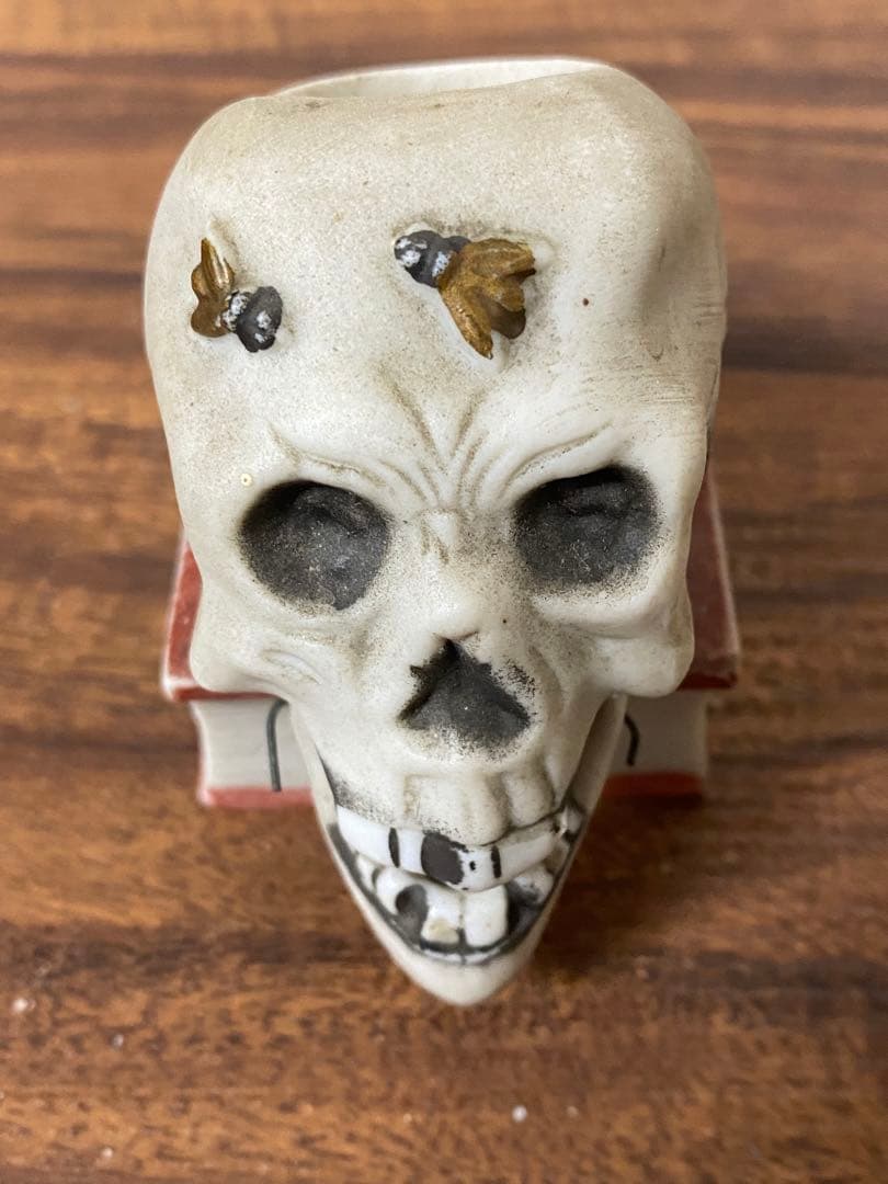 30s'40s' ビンテージスカルデザイン 灰皿　マッチホルダー古着ロカビリー