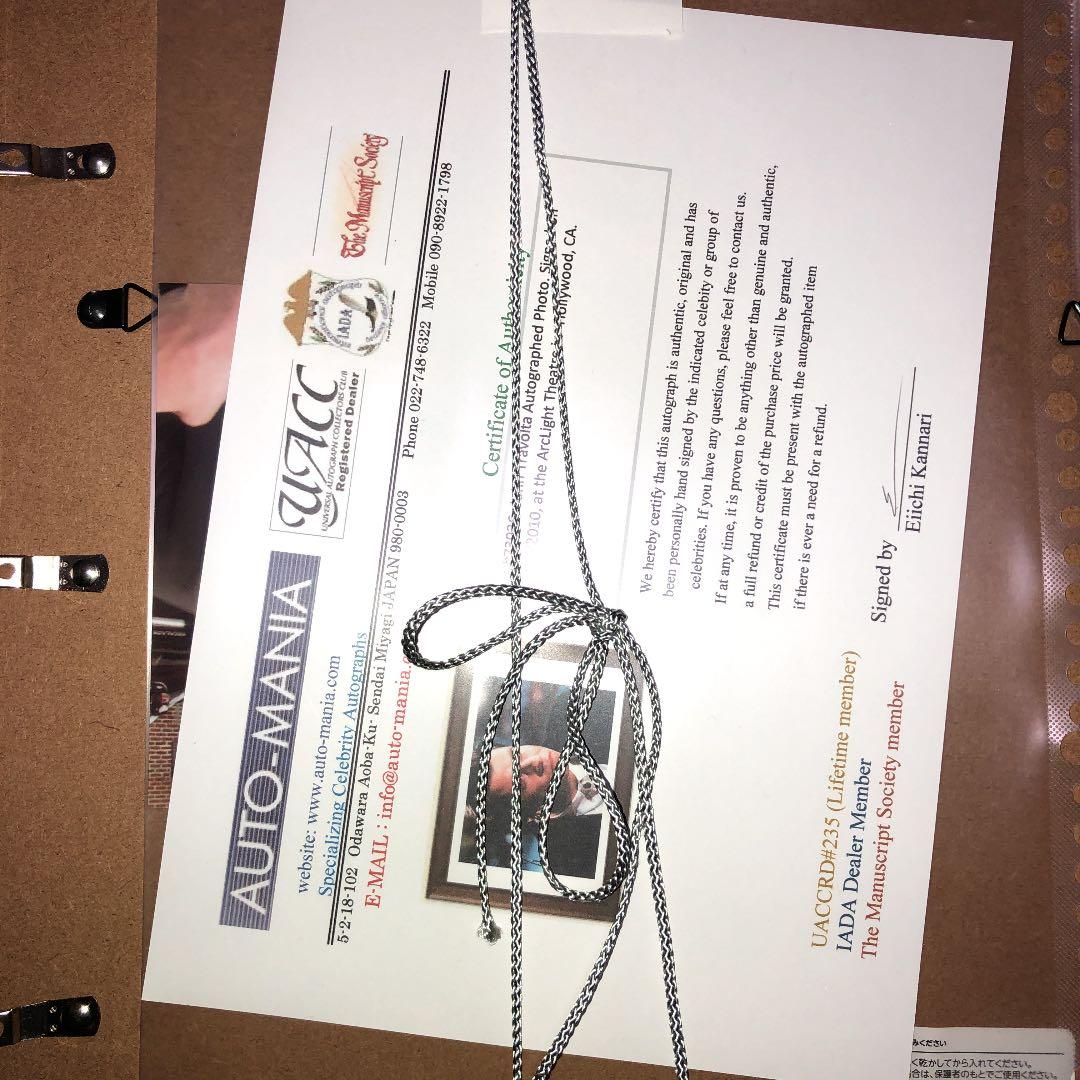 ジョン・トラボルタ　直筆サイン