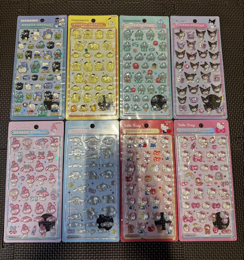 正規品サンリオボンボンドロップシール第1弾+ 第２弾 16 種コンプリートセット