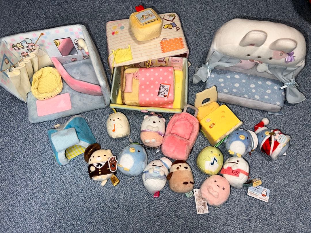 【定価の半額以下　17点】すみっコぐらし てのりぬいぐるみ　家具　まとめ売り