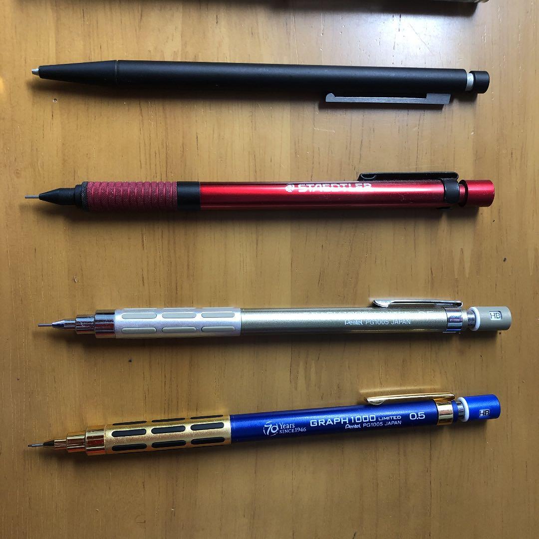 【値引き交渉あり】高級シャーペン13本売り(ステッドラーロールペンケース付)