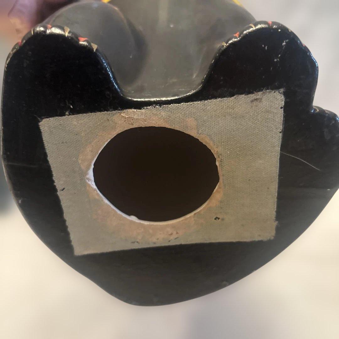 アンティーク妖艶な瞳とシュッとしたお顔立ちおかめさんが福を運ぶ特大招き猫