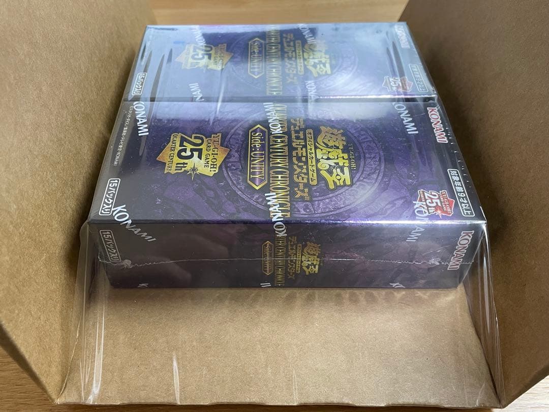 遊戯王OCG クォーターセンチュリークロニクル サイド-ユニティ未開封2ボックス
