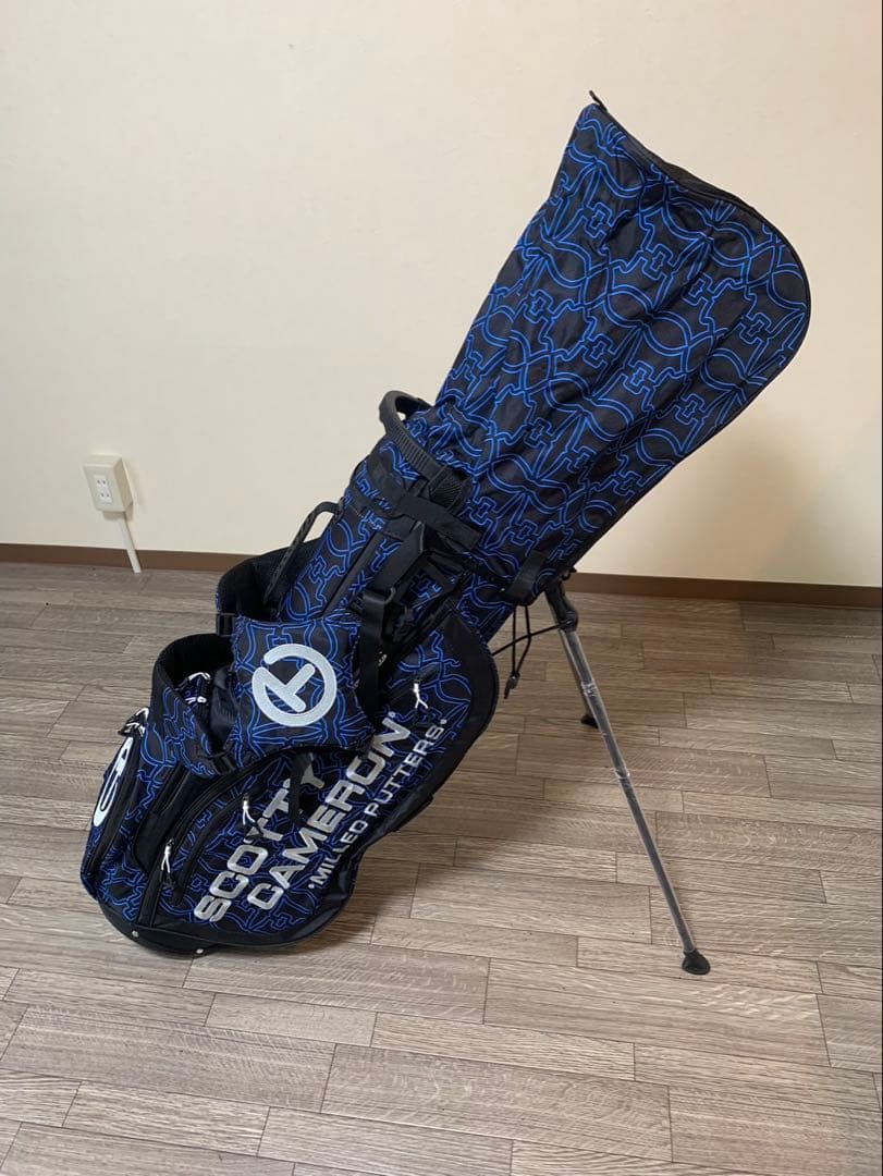 スタンド式キャディバック　ブルーラメライン！ご購入の方にパターカバープレゼント付