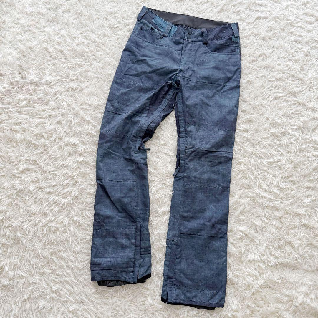 BURTON バートン スノーボードウエアー パッチワーク デニム調 洗濯可 S