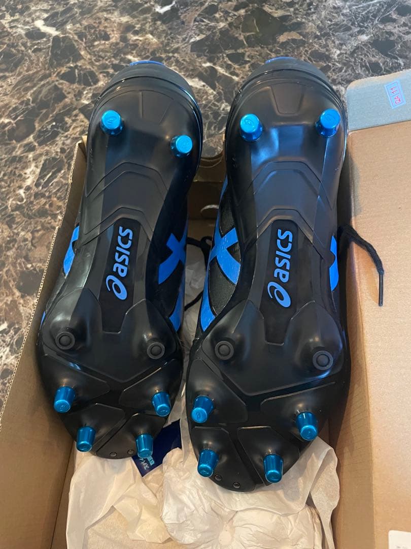 asics GEL-LETHAL ブラック/ブルー シューズ