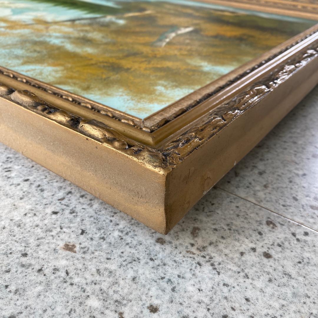 絵画　風景画　特大　幅約138cm×高さ約77cm