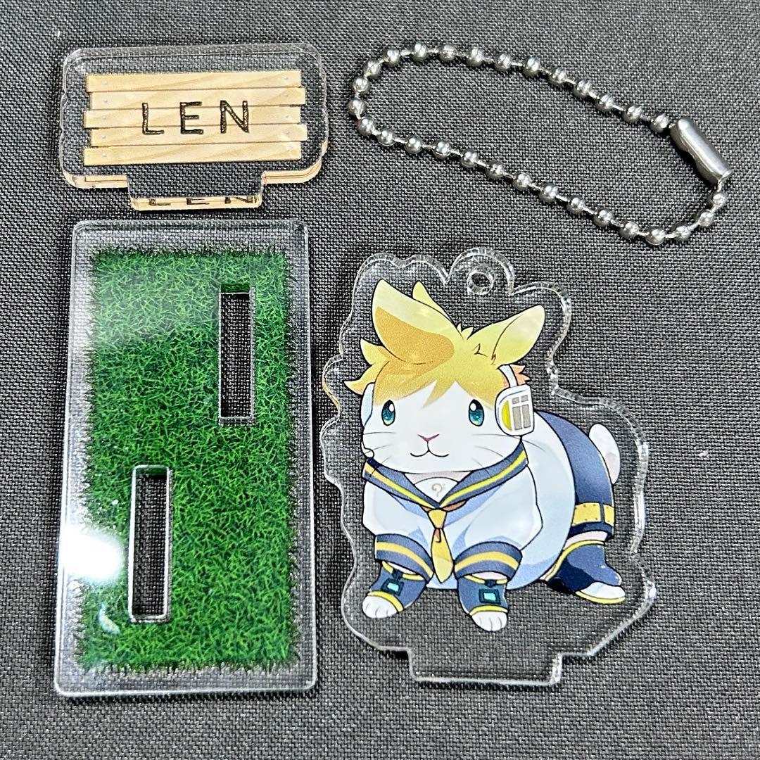 初音ミク×井口病院コラボ 鏡音レン アクリルスタンド 兎 アクリルキーホルダー