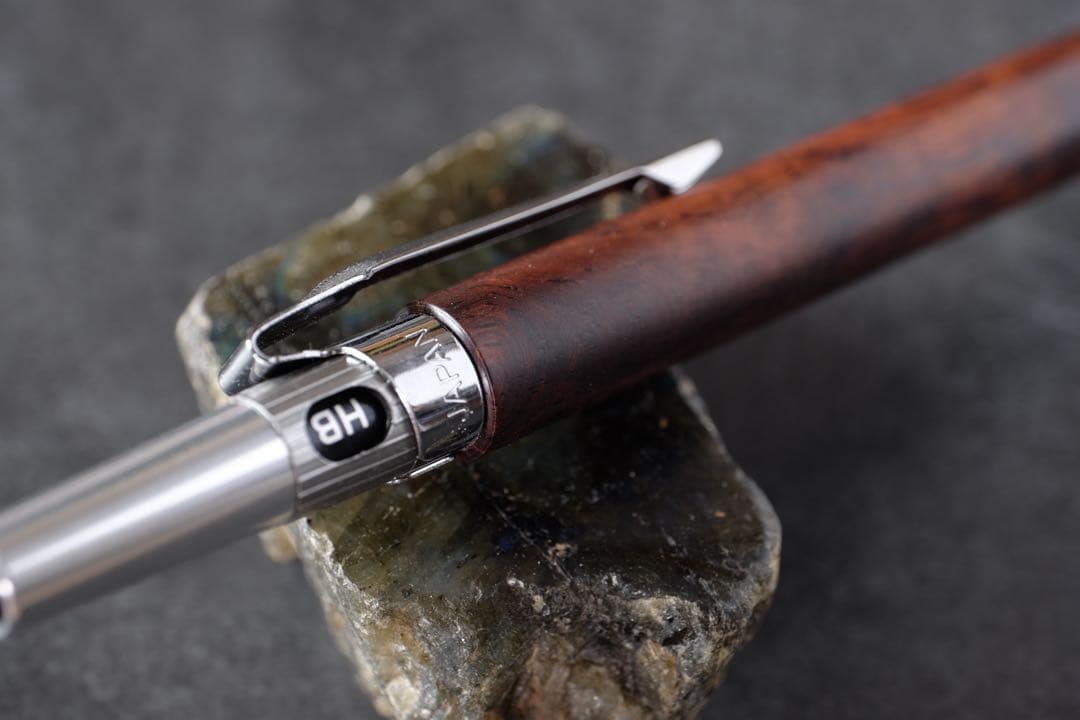 PG5木軸カスタム0184　高村杢工房 製図用シャーペン　ホンジュラスローズ瘤