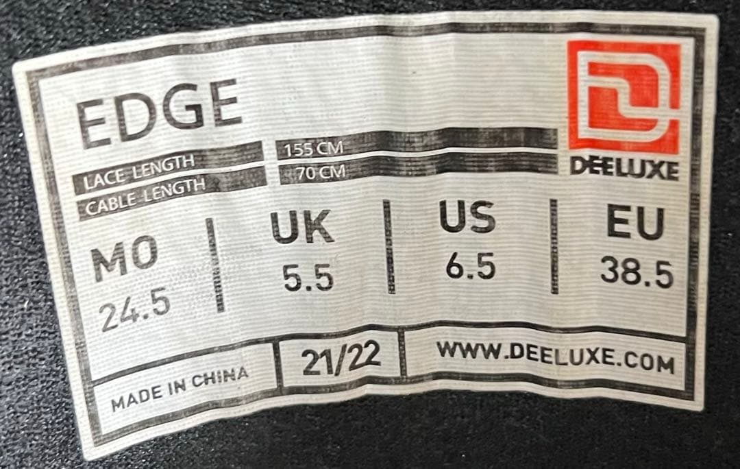 【即日発送】DEELUXE EDGE エッジ 24.5cm 21-22モデル