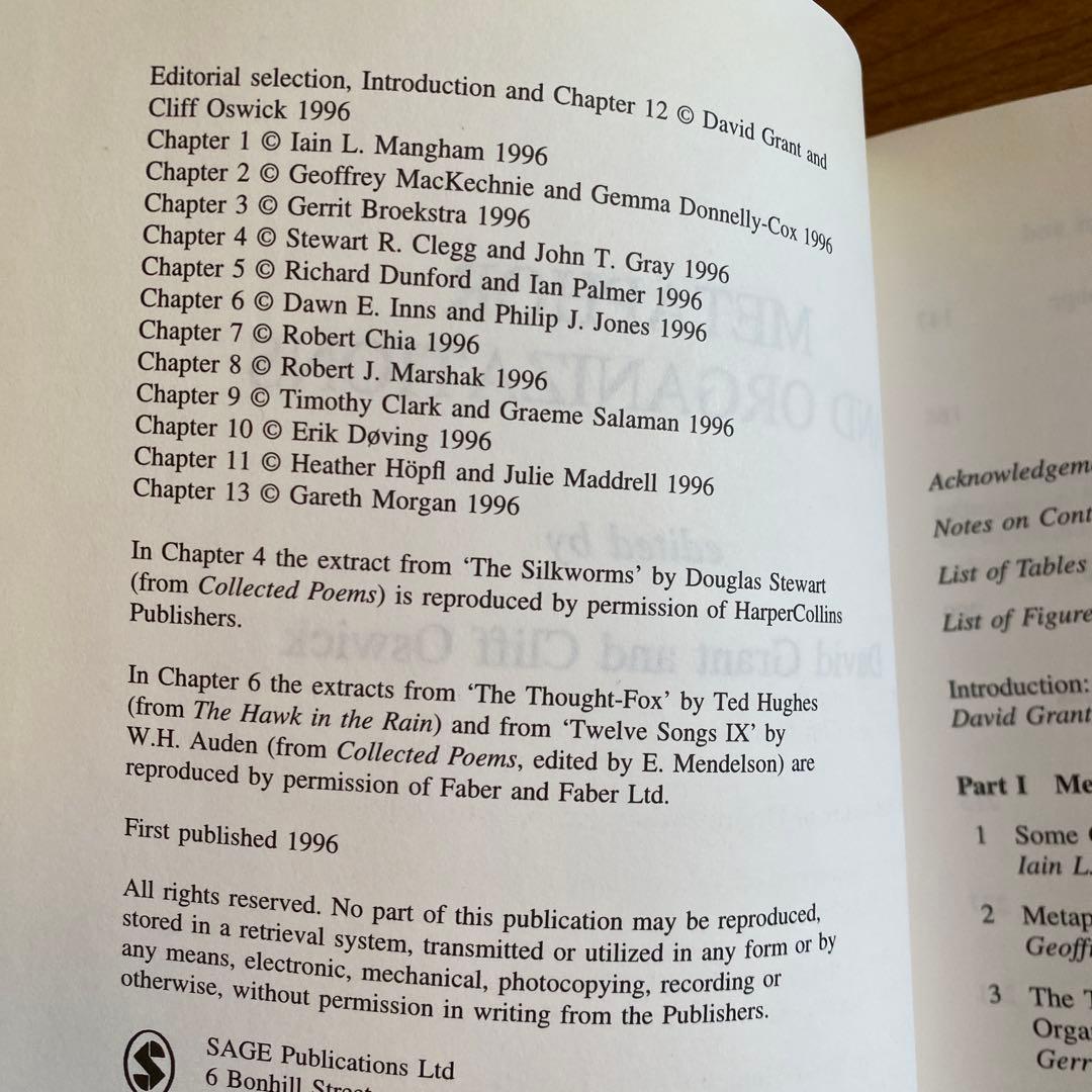 ビジネス・経済 phor and Organizations