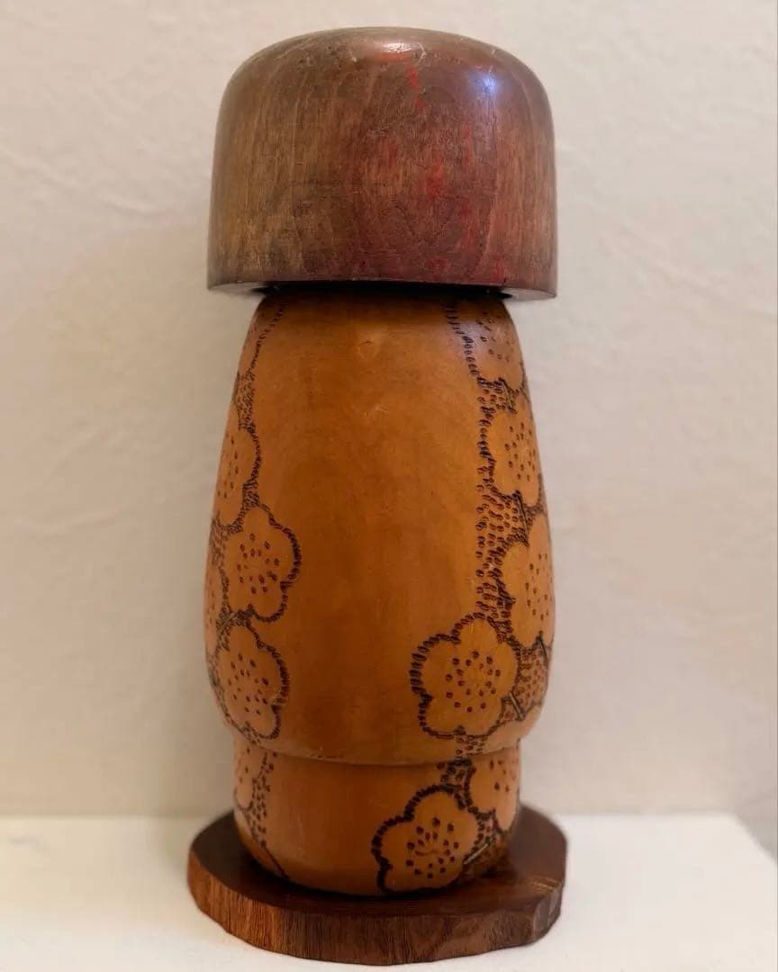 希少 総理大臣賞受賞作家 大谷良夫 作 「春を待つ」創作こけし 高さ約24cm