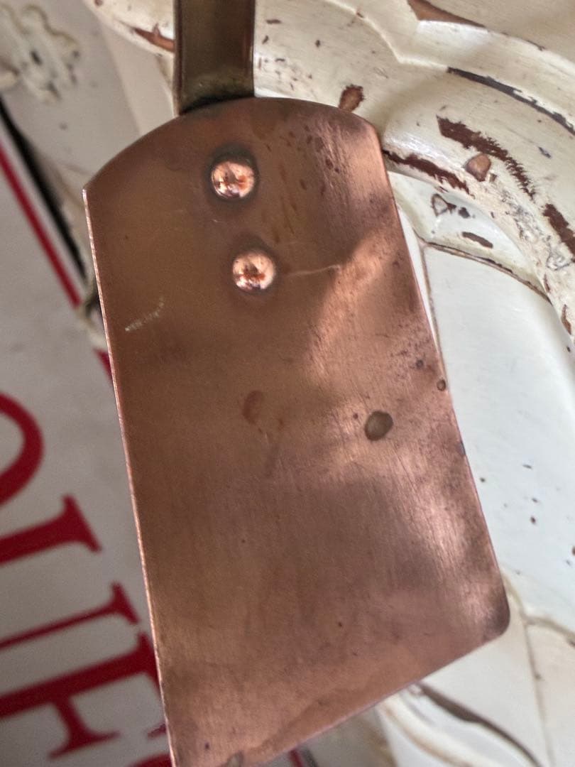 フランス　アンティーク　銅製 レードル ５本　壁掛け　ラック　プロ用　コッパー