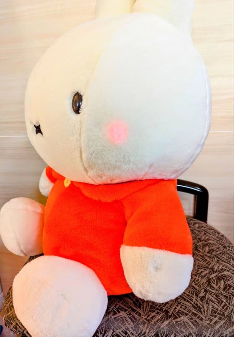 Miffy✨ミッフィー✨特大サイズぬいぐるみ✨メロディー3曲入✨ほっぺが光ります
