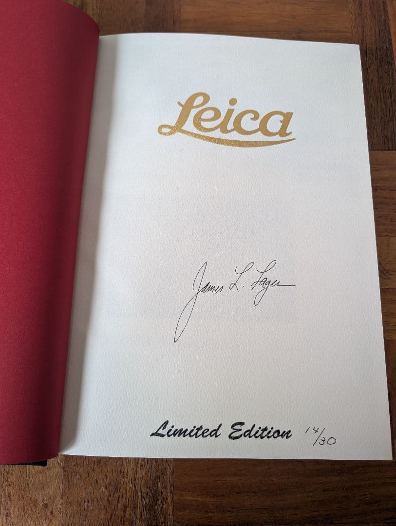 シリアルナンバー 14番 ライカ、写真によるその歴史 ジェームス・L.