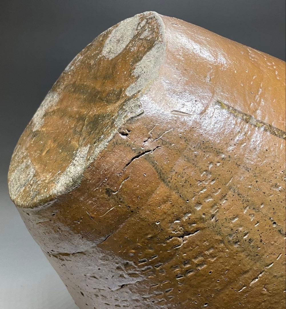 古丹波　三耳壺　大壺　35cm p5633