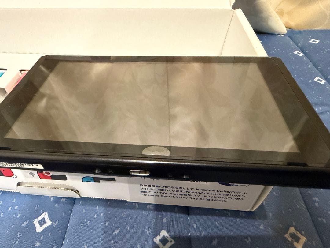 【液晶に難あり】Nintendo Switch 本体 青/赤　箱付き