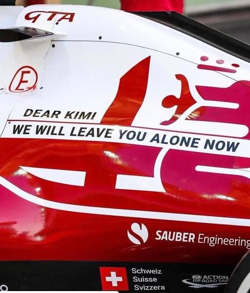 アルファロメオF1c41ミニカー1/18キミライコネン　ラストラン