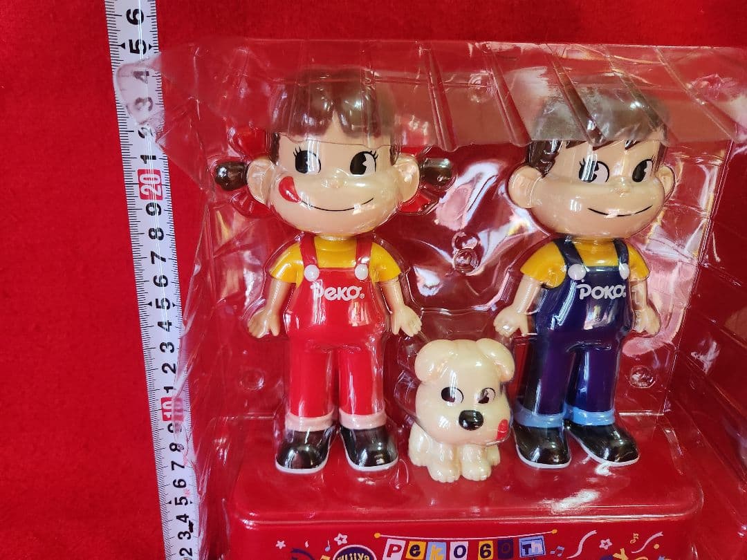 不二家　ペコちゃん　60周年　記念　首振り 人形　ペコちゃん　ポコちゃん